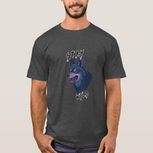 Stay Wild Bold Wolf Spirit T-Shirt