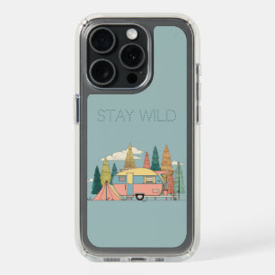 Stay Wild Camper – Cute Camping Adventure Gift Tag iPhone 15 Pro Case