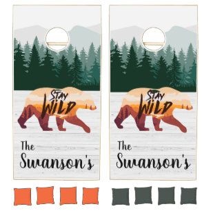 Stay Wild Cornhole Set
