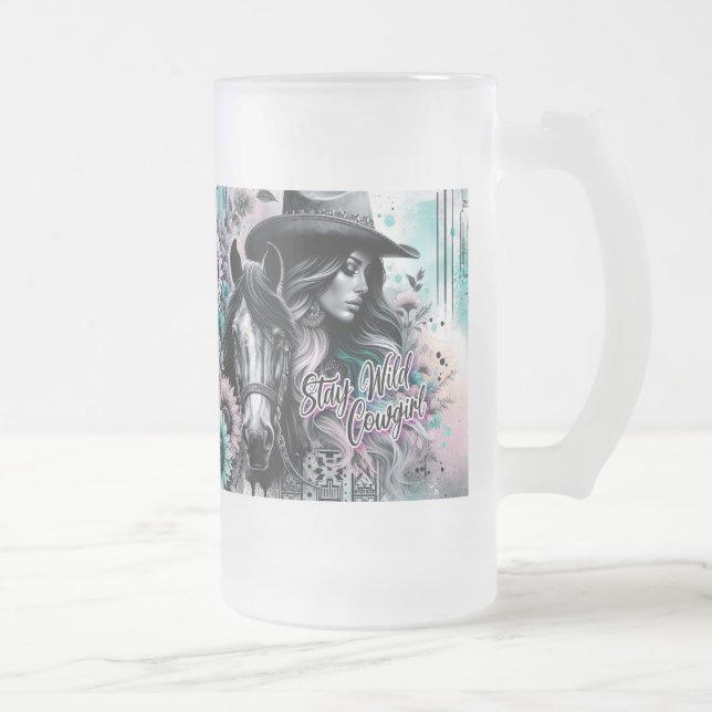 Stay Wild Cowgirl Frosted Mug (Right)