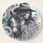 Stay wild cowgirl western  coaster