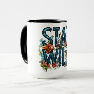 Stay Wild Floral Travel Mug