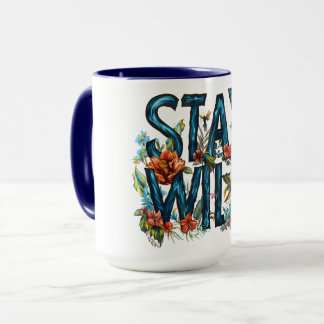 Stay Wild Floral Travel Mug