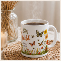 Stay Wild Flower Child Boho Flowers and Bees