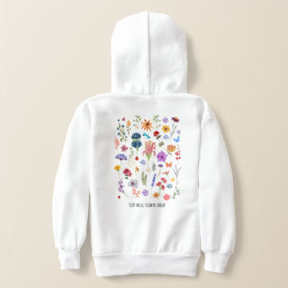 stay wild flower child hoodie