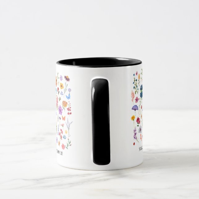 stay wild flower child mug (Handle)