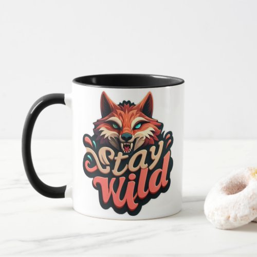 Stay Wild Fox Design Mug