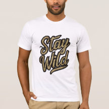 Stay Wild & Free Illustration Quotes Graphic