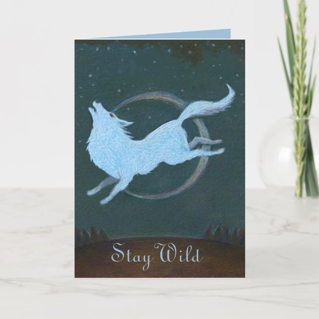 Stay Wild Greeting Card (Front)
