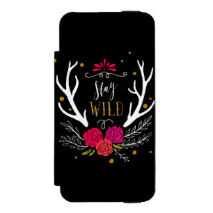 Stay Wild Wallet Case For iPhone SE/5/5s