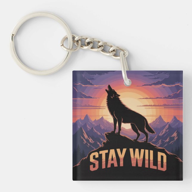 Stay Wild Keychain (Front)