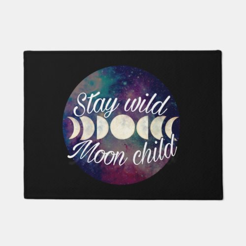 Stay Wild Moon Child badge product line GeminiMoon Doormat