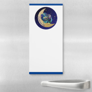 STAY WILD MOON CHILD Chow dog magnetic note pad