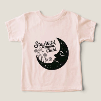Stay Wild Moon Child Kids T-Shirt Toddler T-shirt