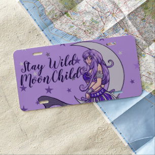 Stay Wild Moon Child License Plate