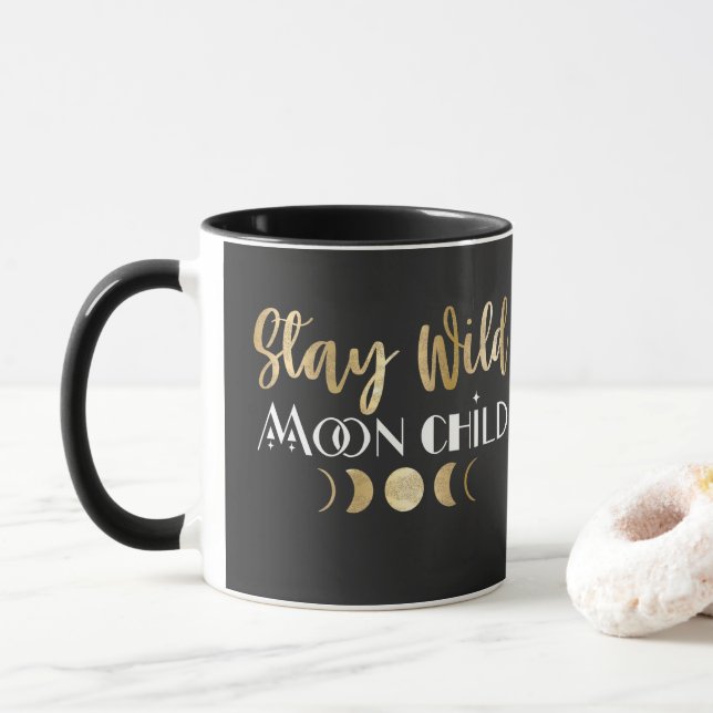 Stay Wild Moon Child  Mug (With Donut)