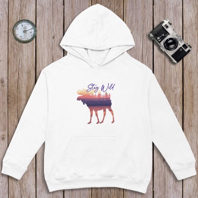 Stay Wild Moose Sweatshirt (Creator Uploaded)