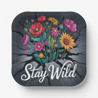 Stay Wild Paper Plates