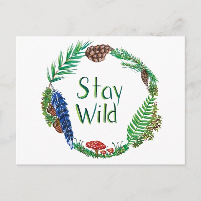 Stay Wild Postcard (Front)