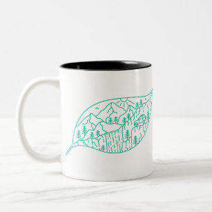 Stay Wild & Protect Nature Two-Tone Coffee Mug