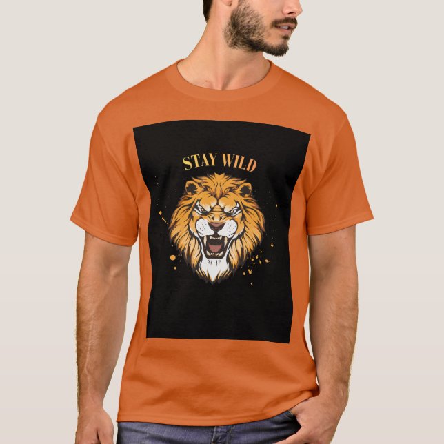 Stay wild quote t shirt  (Front)