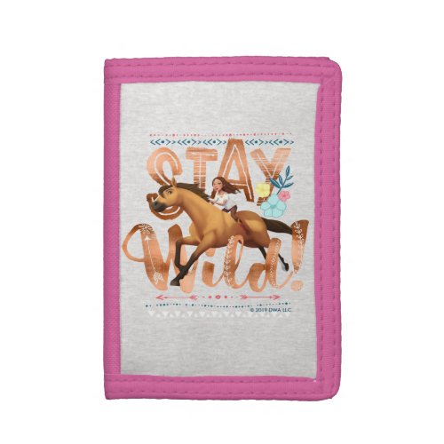 Stay Wild Spirit  Lucky Trifold Wallet