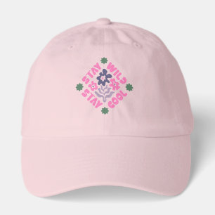 Stay Wild Stay Cool Floral Retro Hat