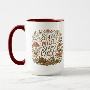 Stay Wild Stay Cozy Mushroom Cottagecore Woodland Mug