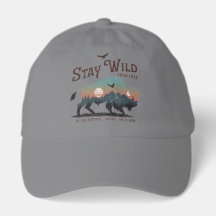 Stay Wild Western Buffalo Cap