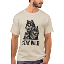 STAY WILD – Wild Animal Inspirational T-Shirt | AM
