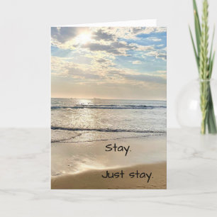 Stay With Me Poem Holiday Card