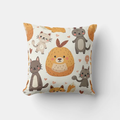 STAY WITH UCUTE FRIENDS THROW PILLOW