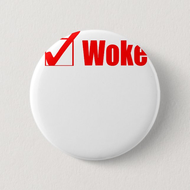Stay Woke Check Post Button (Front)