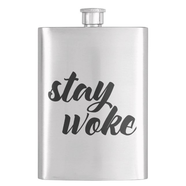 Stay Woke Flask (Front)