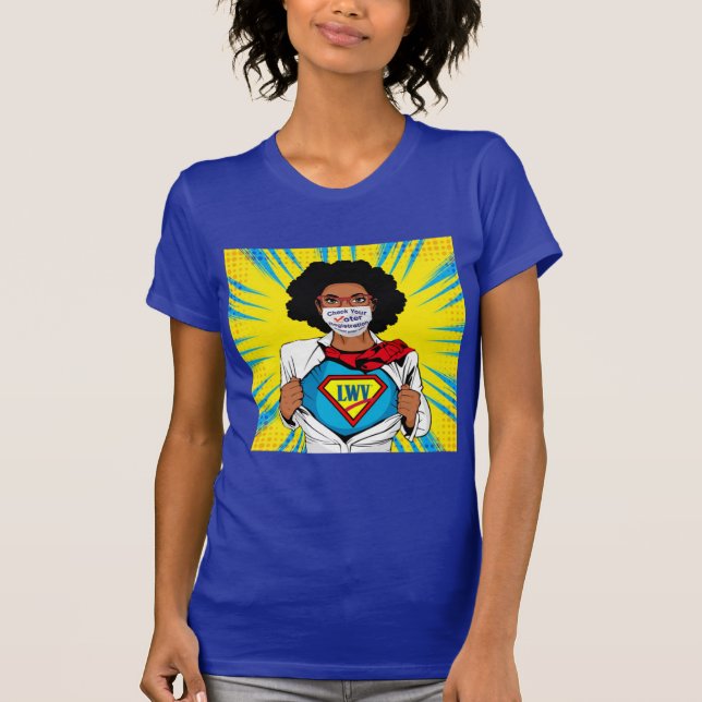 Stay Woke Vote Face Mask Women's T-shirt (Front)