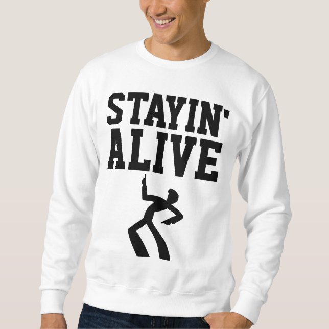 STAYIN' ALIVE, Vintage 1970s BIRTHDAY T-shirts (Front)