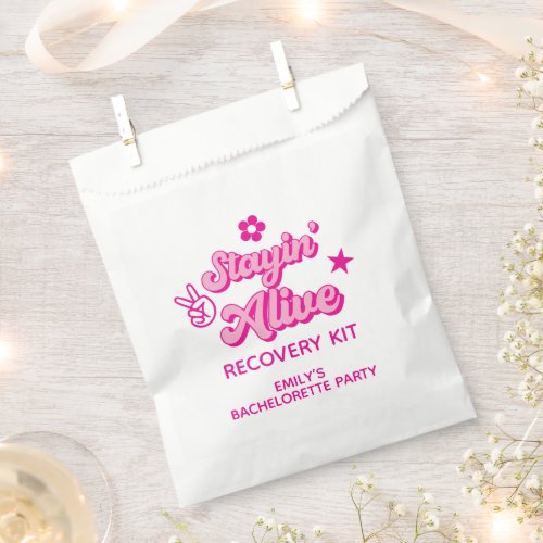 Staying Alive Bachelorette Recovery Kit Favor Bag