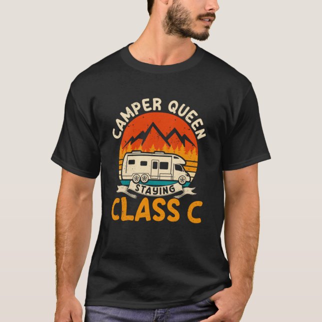 Staying Class C RV Camper  Camping Women T-Shirt (Front)