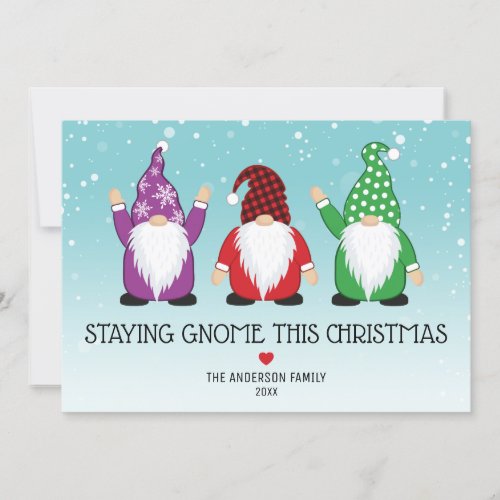 Staying Gnome 2020 Christmas Holiday Card
