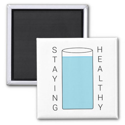 Staying Healthy V 2  Tracking Water Intake Magnet