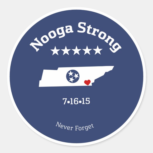Staying Strong in the 'Noog Classic Round Sticker (Front)