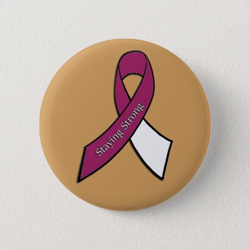 Staying Strong Throat Neck and Head Cancer Button