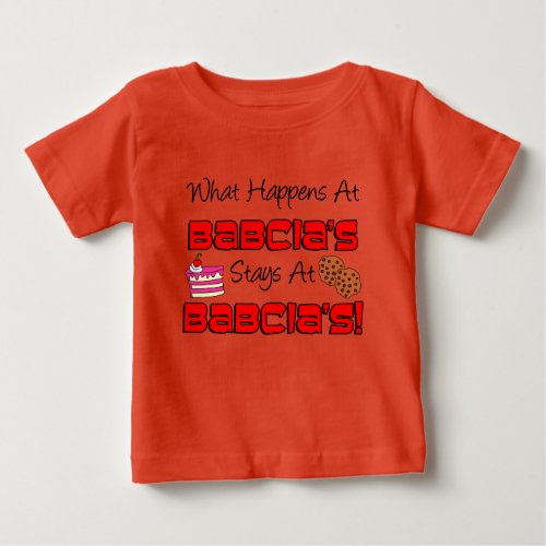 Stays At Babcias Baby T_Shirt
