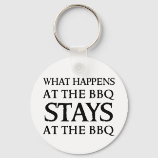 STAYS AT THE BBQ KEYCHAIN