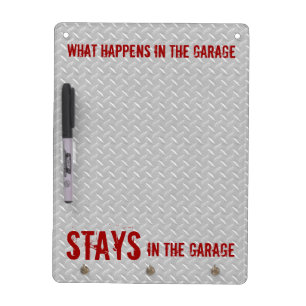 Stays In The Garage Dry-Erase Board