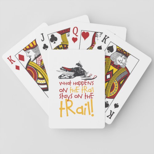 Stays On The Trail Poker Cards