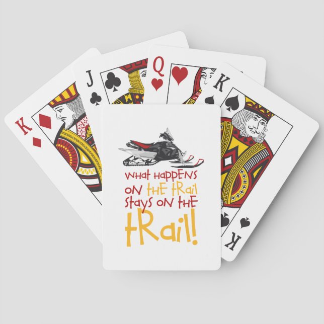 Stays On The Trail Poker Cards (Back)