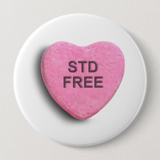 STD FREE PINBACK BUTTON