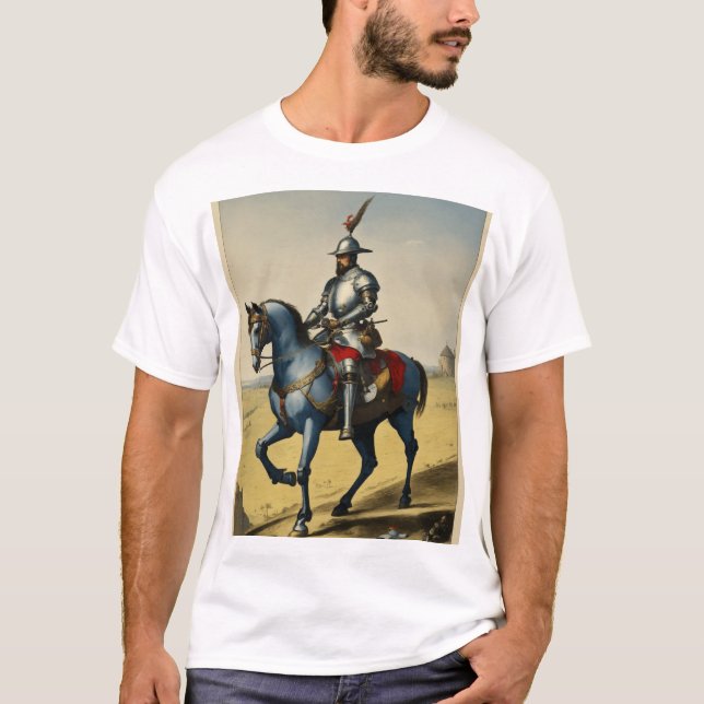 Steadfast Knight: Vintage Armour  T-Shirt (Front)