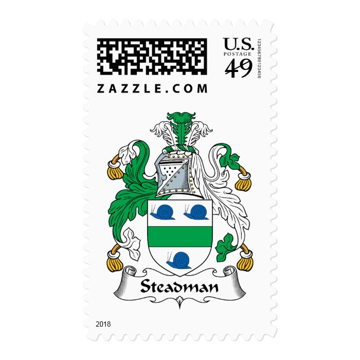 Steadman Family Crest Postage Stamps